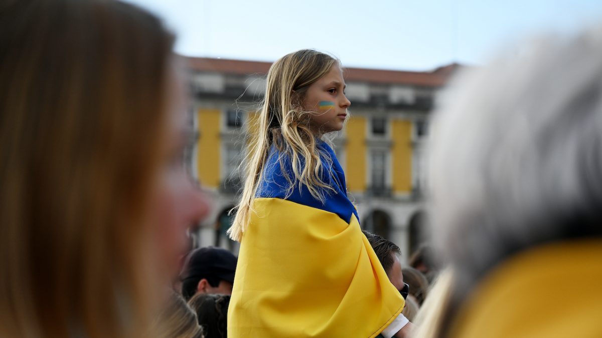 Manifestação de apoio à Ucrânia