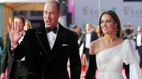 Príncipe William e Kate Middleton nos British Academy Film Awards [Fotografia: Chris Jackson / POOL / AFP]