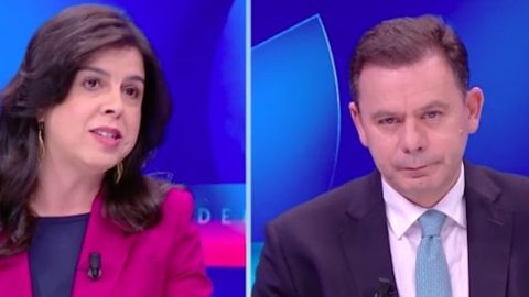 Inês Sousa Real e Luis Montenegro debate mulheres